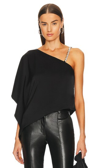 Riko Crop Top in Black | Revolve Clothing (Global)