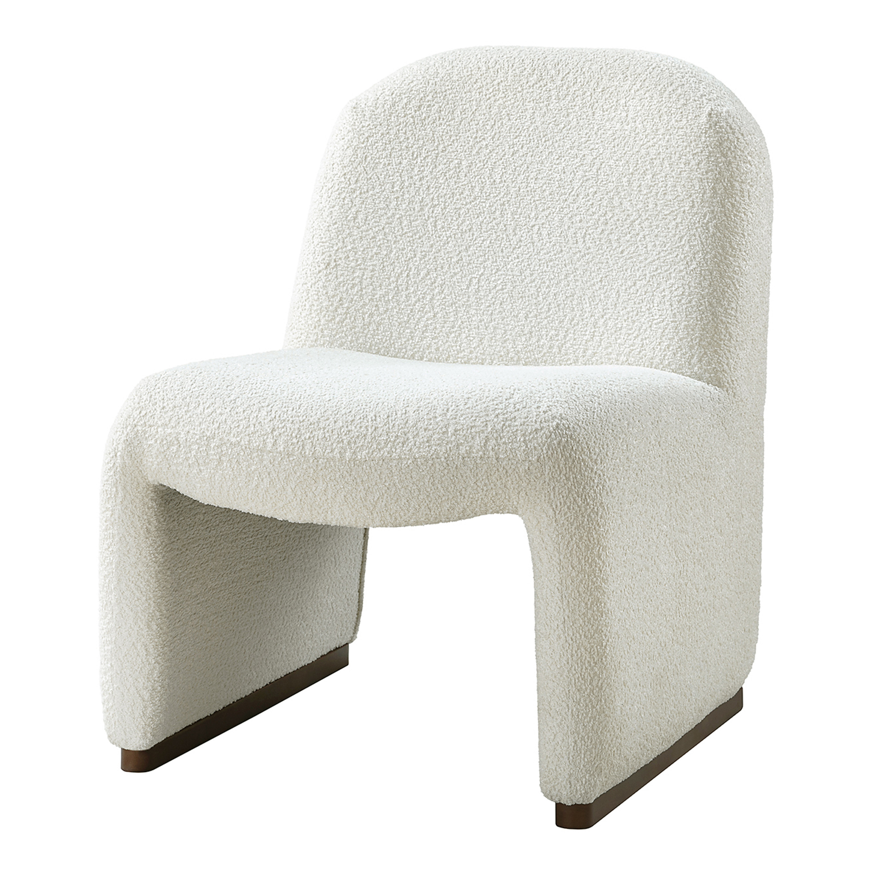 Nettleton Ivory Boucle Modern Upholstered Chair | World Market