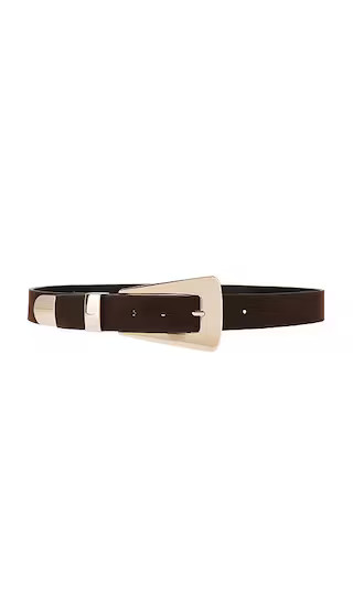 x REVOLVE Buckle Belt in Brown & Gold | Revolve Clothing (Global)