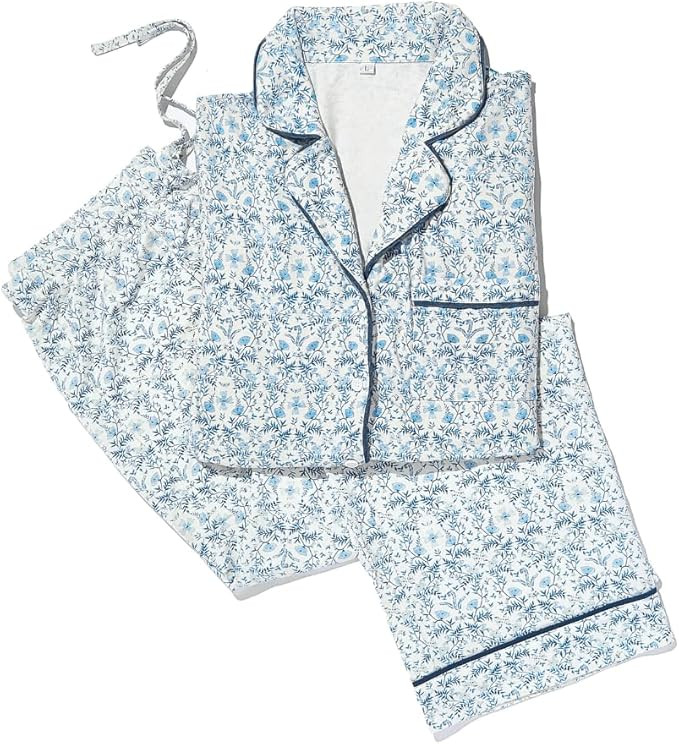 Personalized Pajama Set – Monogrammed Modal Sleepwear for Women, Cozy PJs, Bridesmaid Gift, Flo... | Amazon (US)