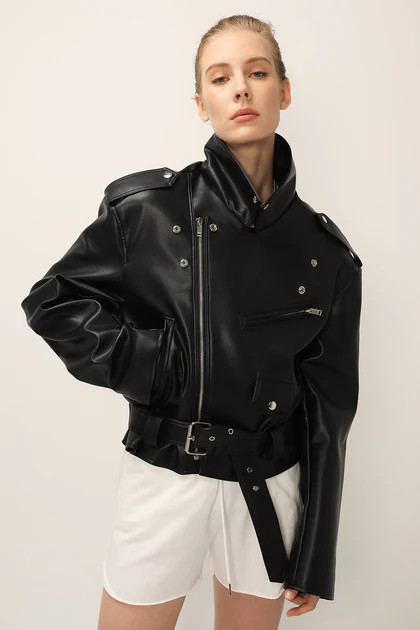 Emma Pleather Rider Jacket | Storets (Global)