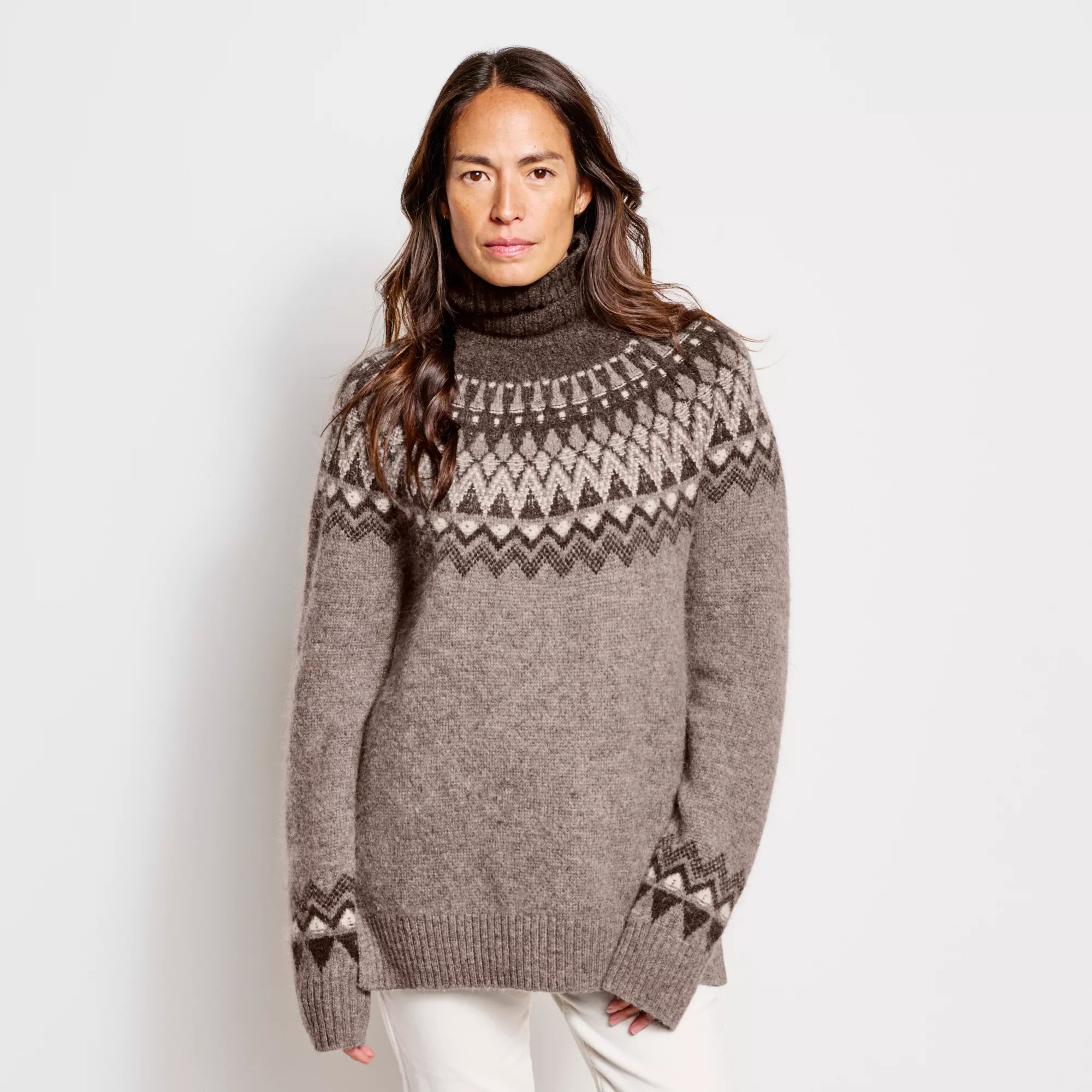 Fair Isle T-Neck Sweater | Orvis (US)