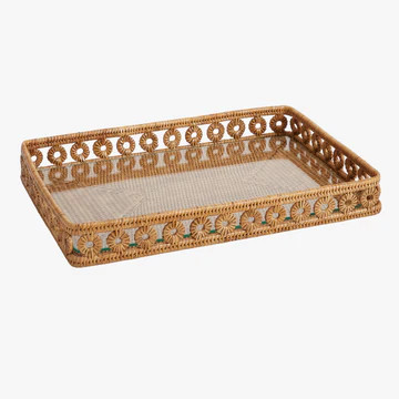 Menton Rectangle Rattan Tray | Dear Keaton