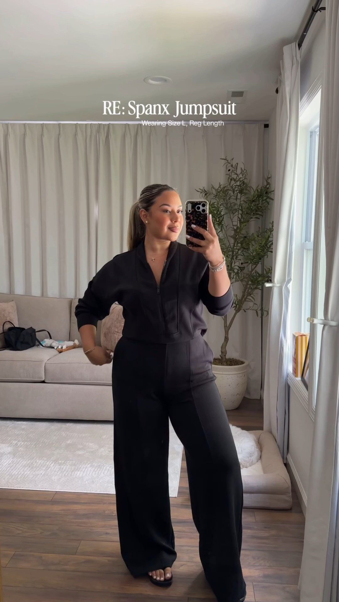 Gagged @Spanx!!!!! I’m 5’2 in regular length, it is a bit long for me but I think I’d keep it vs. the short being too short lol

#LTKMidsize #LTKSeasonal #LTKootd