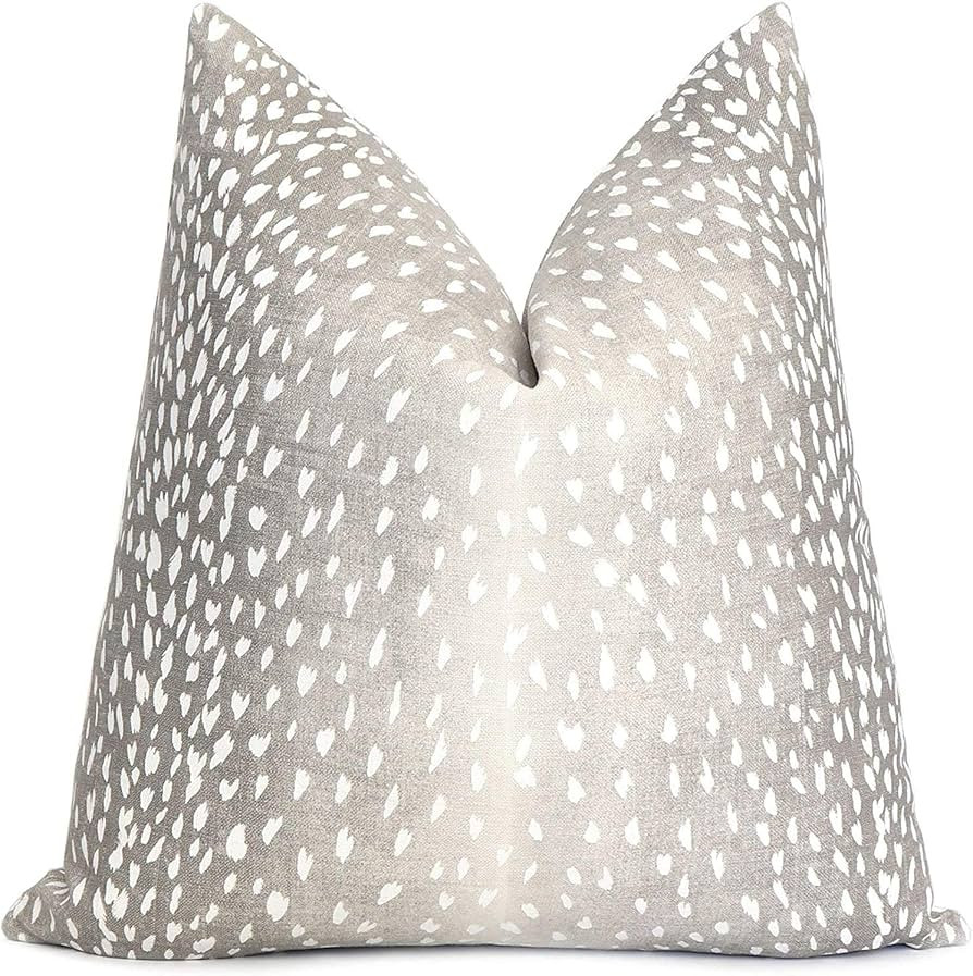 Fprqlyze Gray Antelope Pillow Cover with Zipper Square Euro Sham or Lumbar Pillow Cushion Pillow ... | Amazon (US)