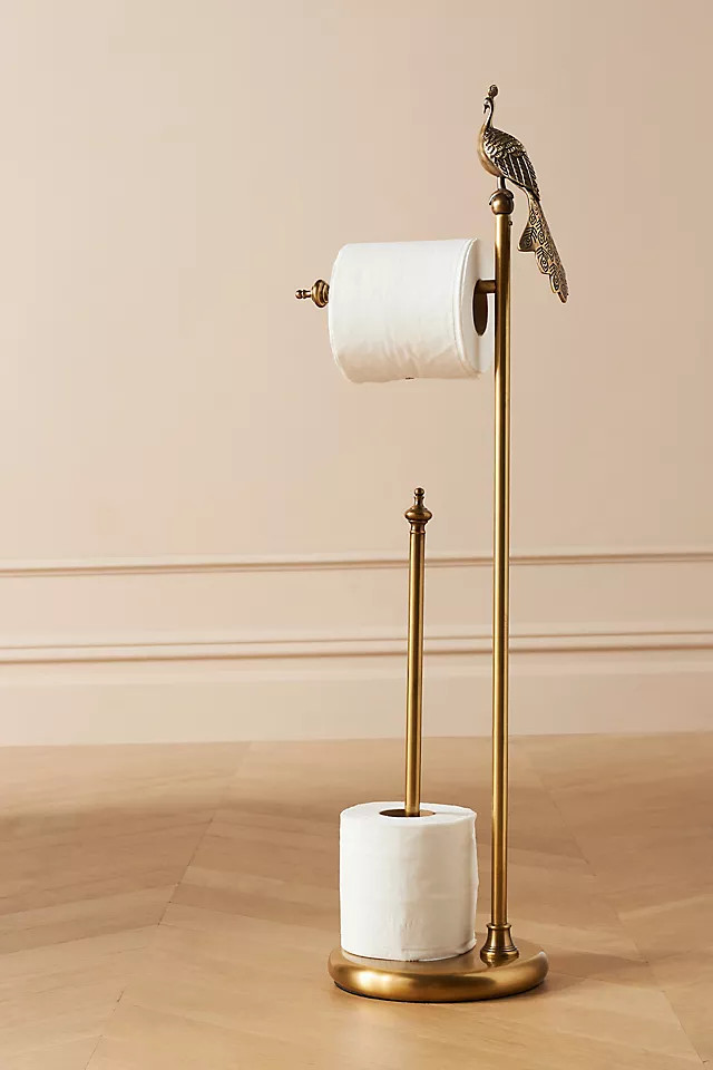 Ida Peacock Standing Toilet Paper Holder | Anthropologie (US)