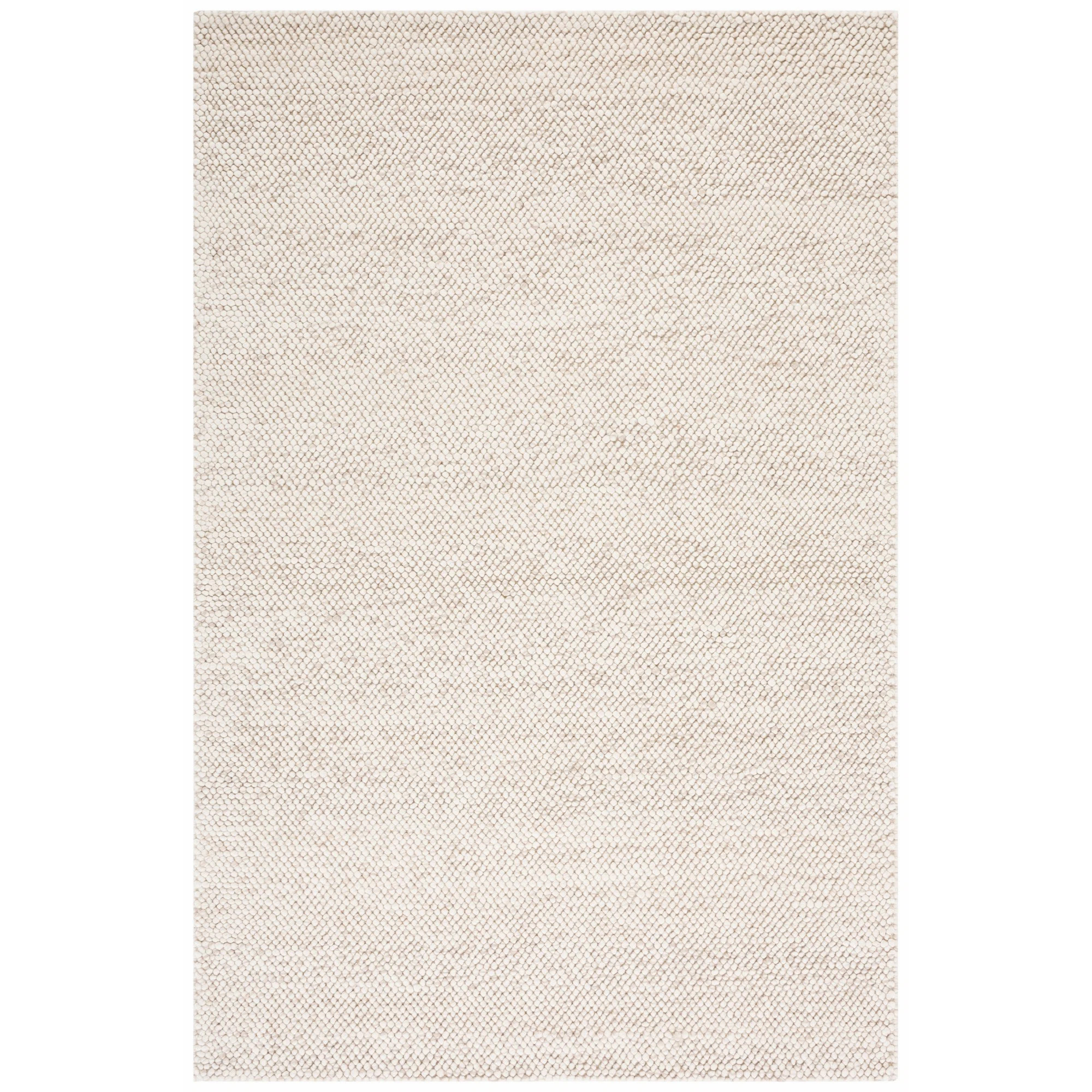 Almus Solid Color Handmade Tufted Area Rug in Beige/Ivory | Wayfair North America