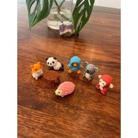 Iwako Eraser, Animal Miniature, Stationary Gift Set, Hamster Mini, Hedgehog Panda Back To School, Mouse | Etsy (US)