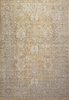 Chris Loves Julia x Loloi Rosemarie ROE-01 Gold / Sand Oriental Area Rug 7'-10" x 10' | Amazon (US)