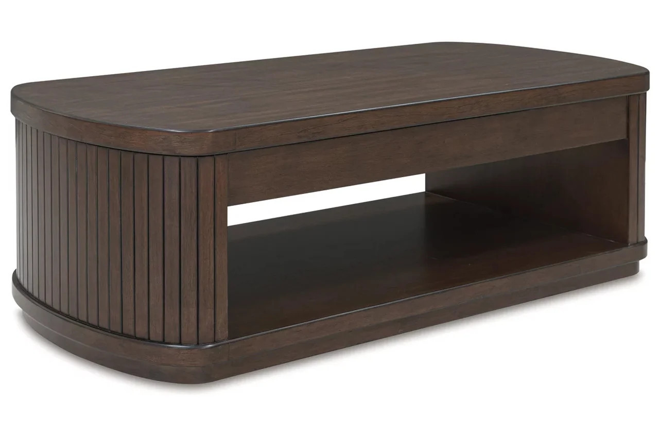 Korestone Lift-Top Coffee Table In Dark Brown | 1stopbedrooms
