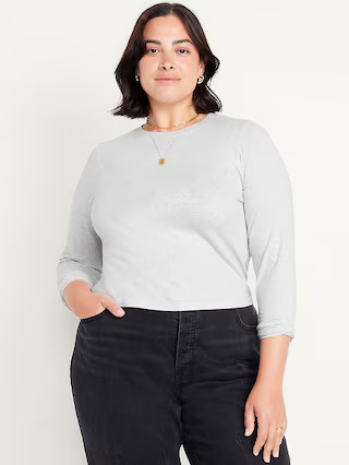 Bestee Long-Sleeve Crop T-Shirt | Old Navy (US)