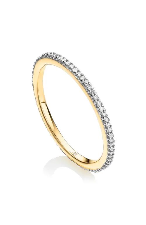 Monica Vinader Diamond Eternity Ring in Gold/Diamond at Nordstrom, Size 7.5 | Nordstrom
