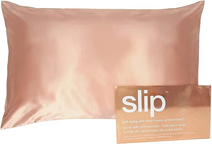SLIP Silk King Pillowcase, Rose Gold (20" x 36") - 100% Pure 22 Momme Mulberry Silk Pillowcase - ... | Amazon (US)