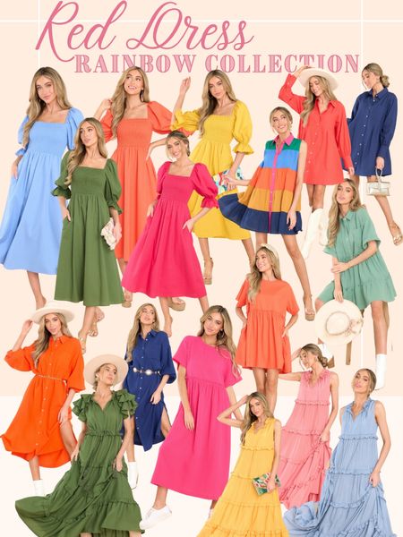 The most beautiful colors from red dresses rainbow collection! Love all of the gorgeous dresses at amazing prices!

#LTKstyletip #LTKunder100 #LTKunder50