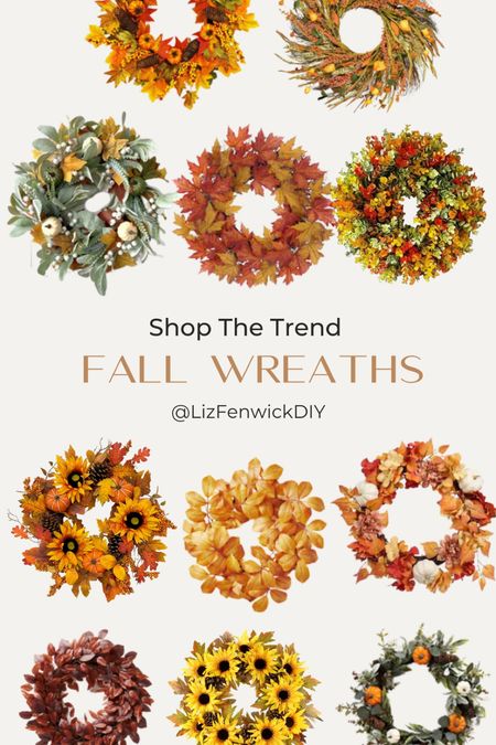 Shop the trend: fall wreaths! These gorgeous wreaths are perfect for fall and are affordable too! 

#LTKhome #LTKFind #LTKSeasonal