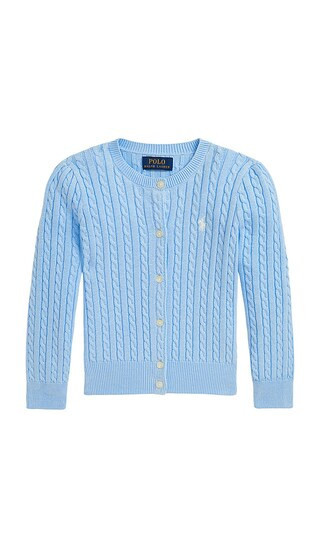 Polo Ralph Lauren Cable Knit Cardigan in Baby Blue. - size 4 | Revolve Clothing (Global)