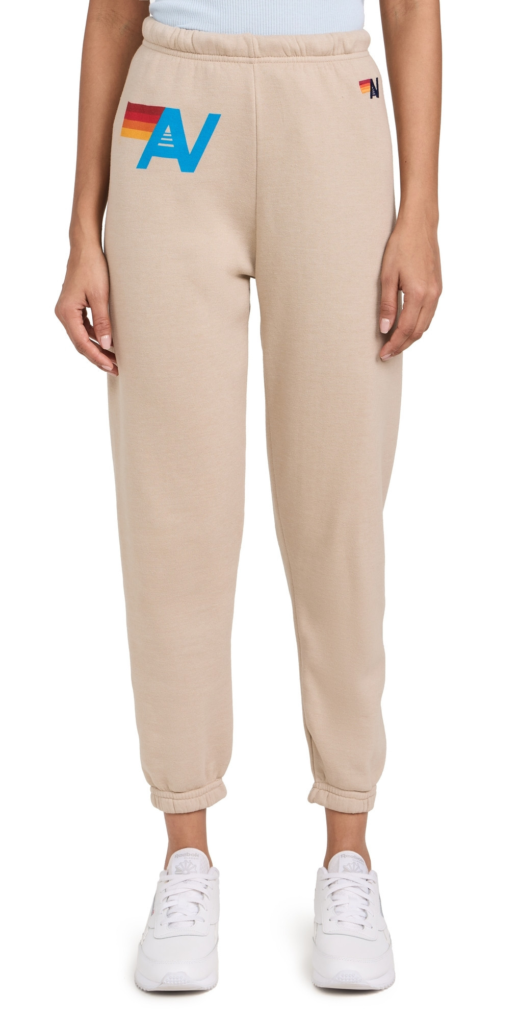 Aviator Nation Logo Sweatpants Sand S | Shopbop