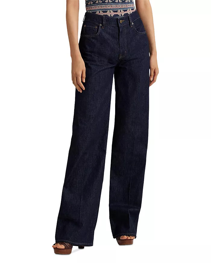 Wide Leg Jeans in Deep Rinse | Bloomingdale's (US)