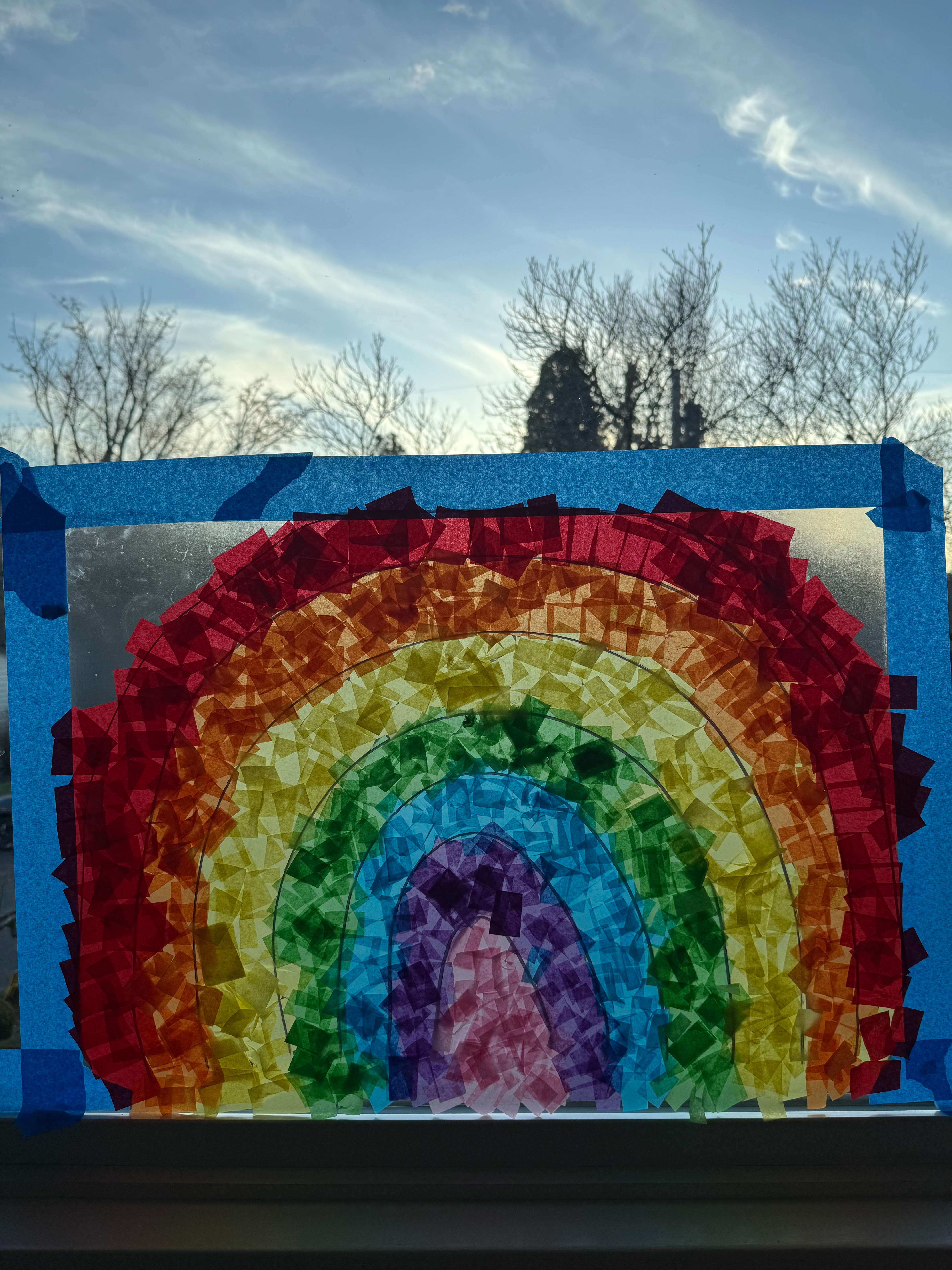 rainbow suncatcher. Easy activity for your kids! 

 #LTKKids #LTKFamily