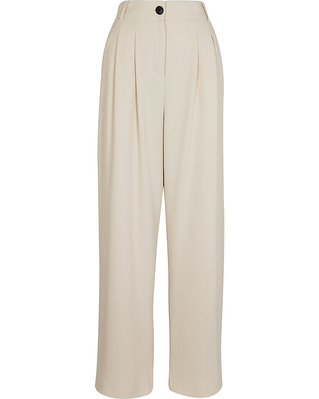 Cream Elasticated Smart Trouser | River Island (UK & IE)