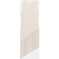 Zara - Rustic Fringed Top - Ecru - L - Woman | Zara UK
