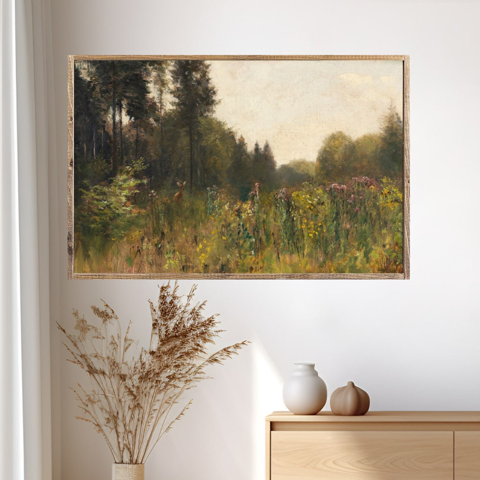 Meadow of Flowers Canvas Printed Sign - Etsy | Etsy (US)