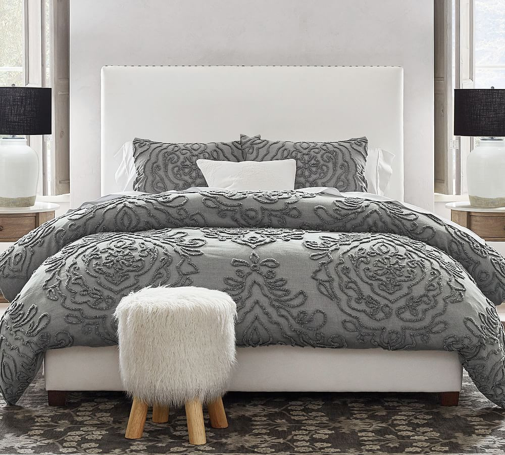 Raleigh Square Upholstered Bed | Pottery Barn (US)