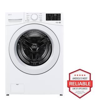 LG 5.0 cu. ft. Stackable Front Load Washer in White with 6 Motion Cleaning Technology WM3470CW - ... | The Home Depot