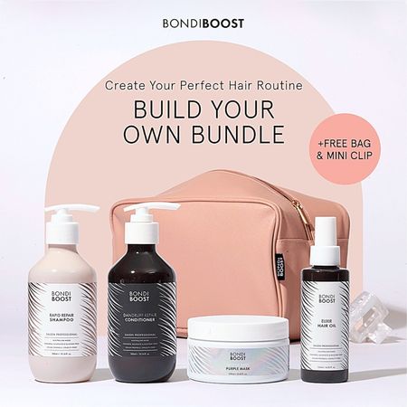 I’ve been using Bondi Boost for years and my hair has never been better! I suggest the HG shampoo and conditioner, the heavenly hydration serum, and the miracle hair mask for the bundle you can get all of them FULL SIZE for $85 when you create the bundle of 4 deal plus two free gifts! TREAT YOURSELFF

#LTKsalealert #LTKbeauty