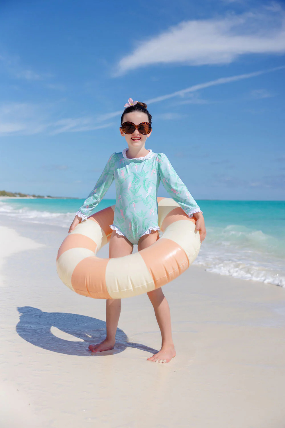 Sarasota Surf Suit - Parrot Island Palms | The Beaufort Bonnet Company