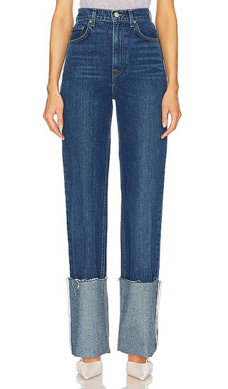 Sienna High Rise Big Cuff Jean in Broadway | Revolve Clothing (Global)
