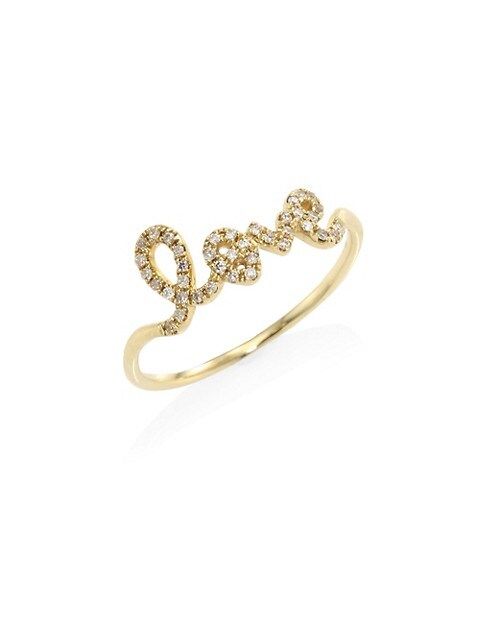 Love Diamond & 14K Yellow Gold Ring | Saks Fifth Avenue