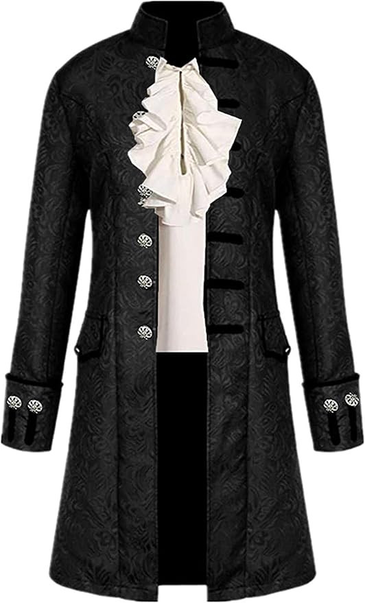Inmeilifus Men's Steampunk Jacket Tailcoat Halloween Costumes Victorian Coat Gothic Cosplay Vinta... | Amazon (US)