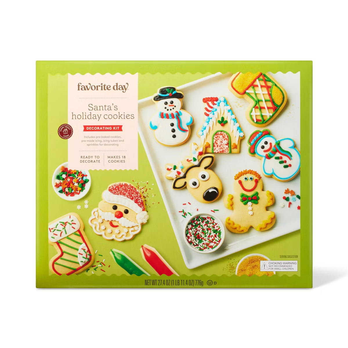 Christmas Santa's Workshop Sugar Cookies - 27.4oz/18ct - Favorite Day™ | Target