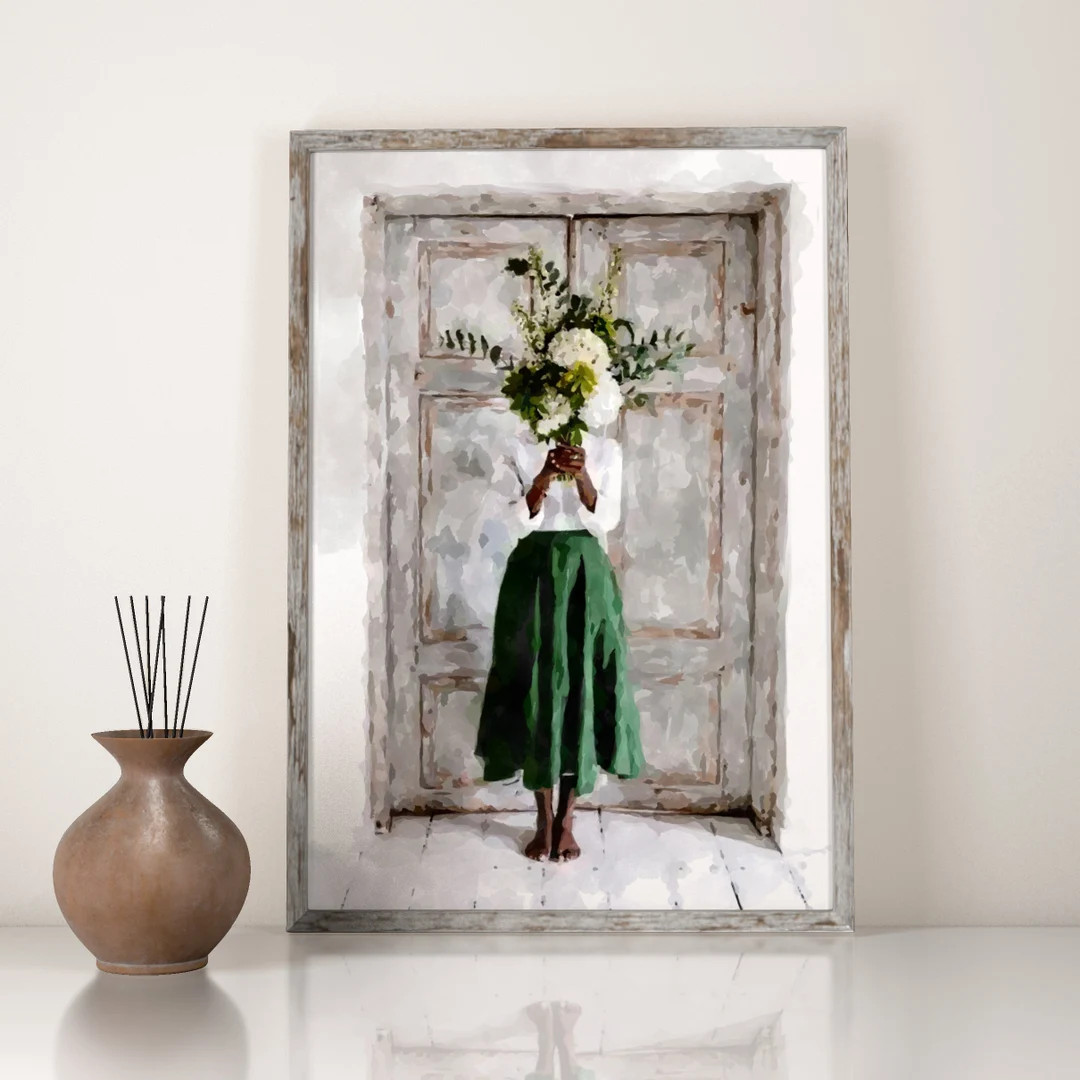 Black Woman Wall Art, INSTANT DOWNLOAD, African Woman Art, Female Portrait Print, Woman Illustrat... | Etsy (US)