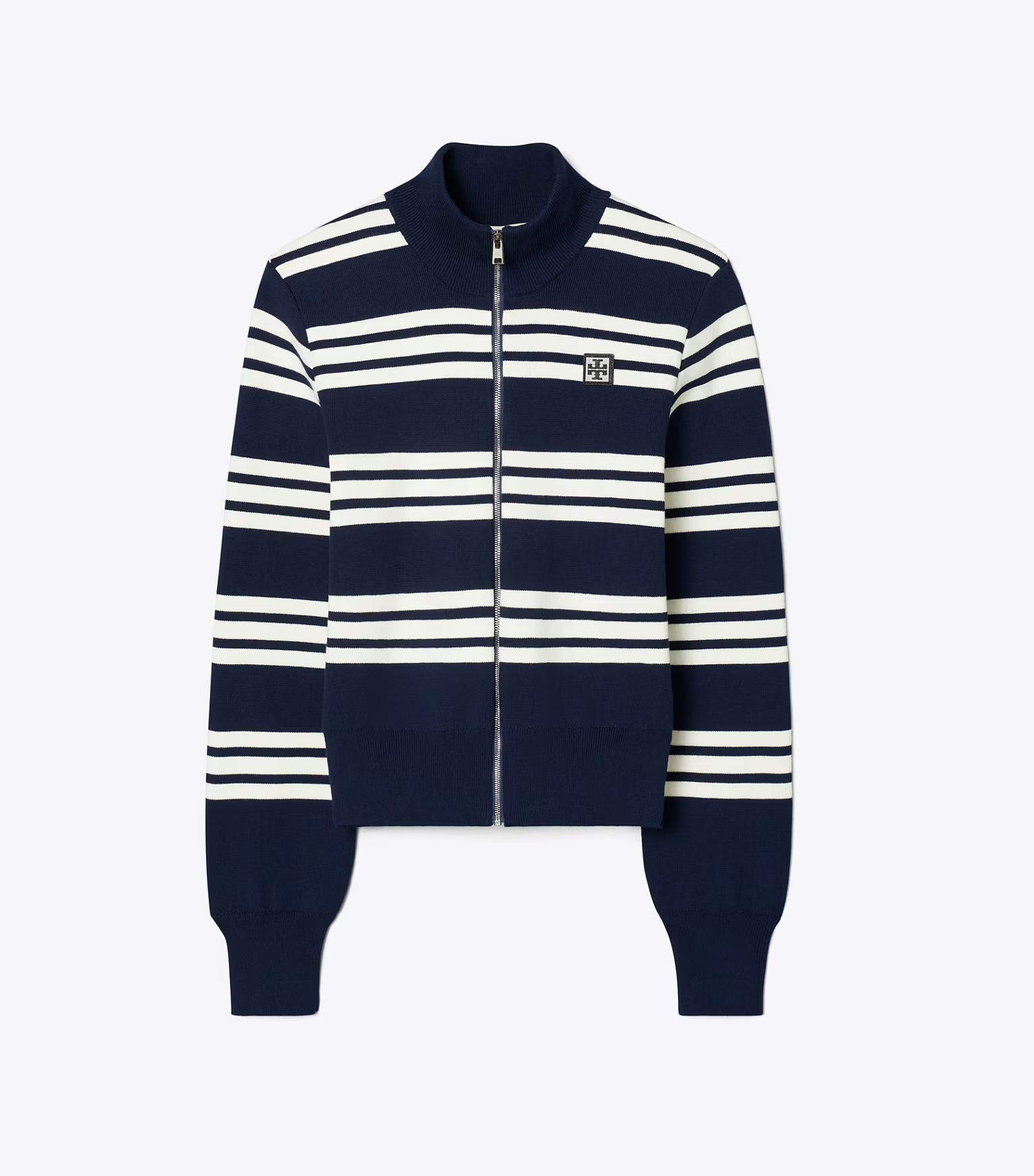 STRIPED VISCOSE TRACK JACKET | Tory Burch (US)