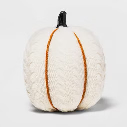 8.5" Large Harvest Cable Knit Pumpkin - Hyde & EEK! Boutique™ | Target