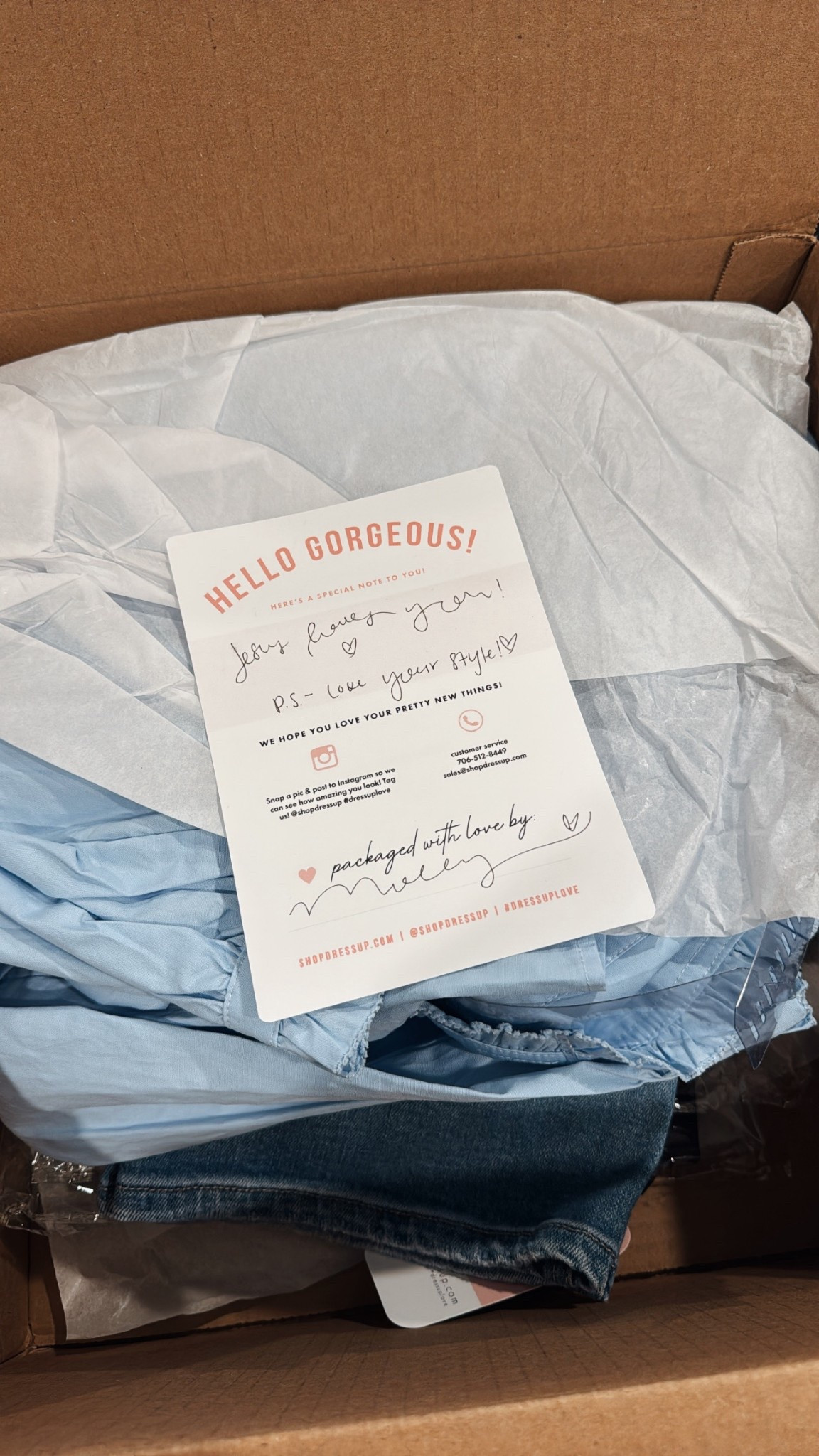 Jesus loves you 💌 The cutest packaging from Dress Up!! 

#LTKU #LTKSeasonal #LTKootd