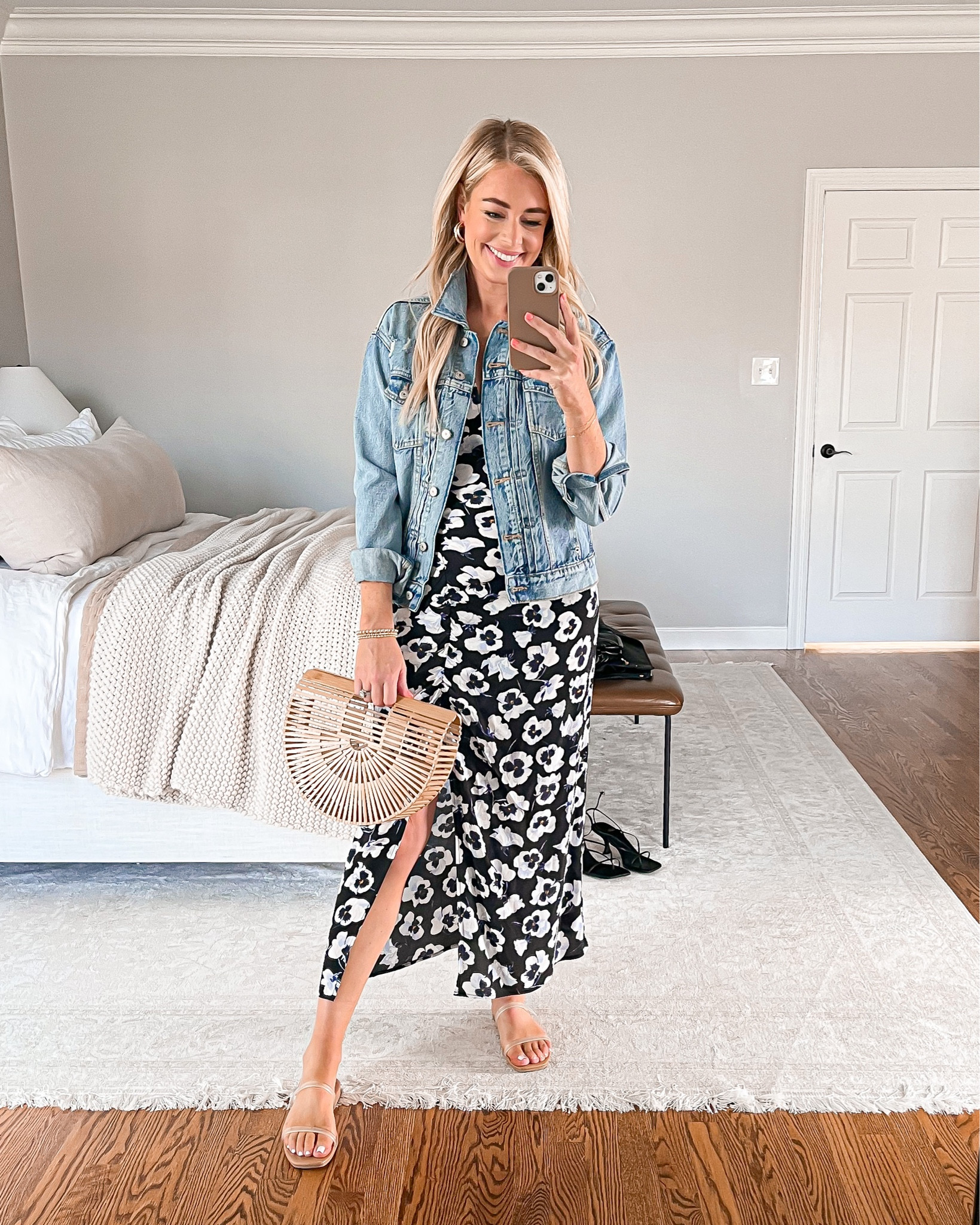 This outfit would be perfect for vacation, spring wedding showers or spring baby showers. I’m wearing a small in the jacket & dress (both fit true to size)

Vacation outfit, baby shower outfit, floral dress, casual dress, denim jacket, jean jacket, spring dress 

#LTKFind #LTKunder50 #LTKSeasonal