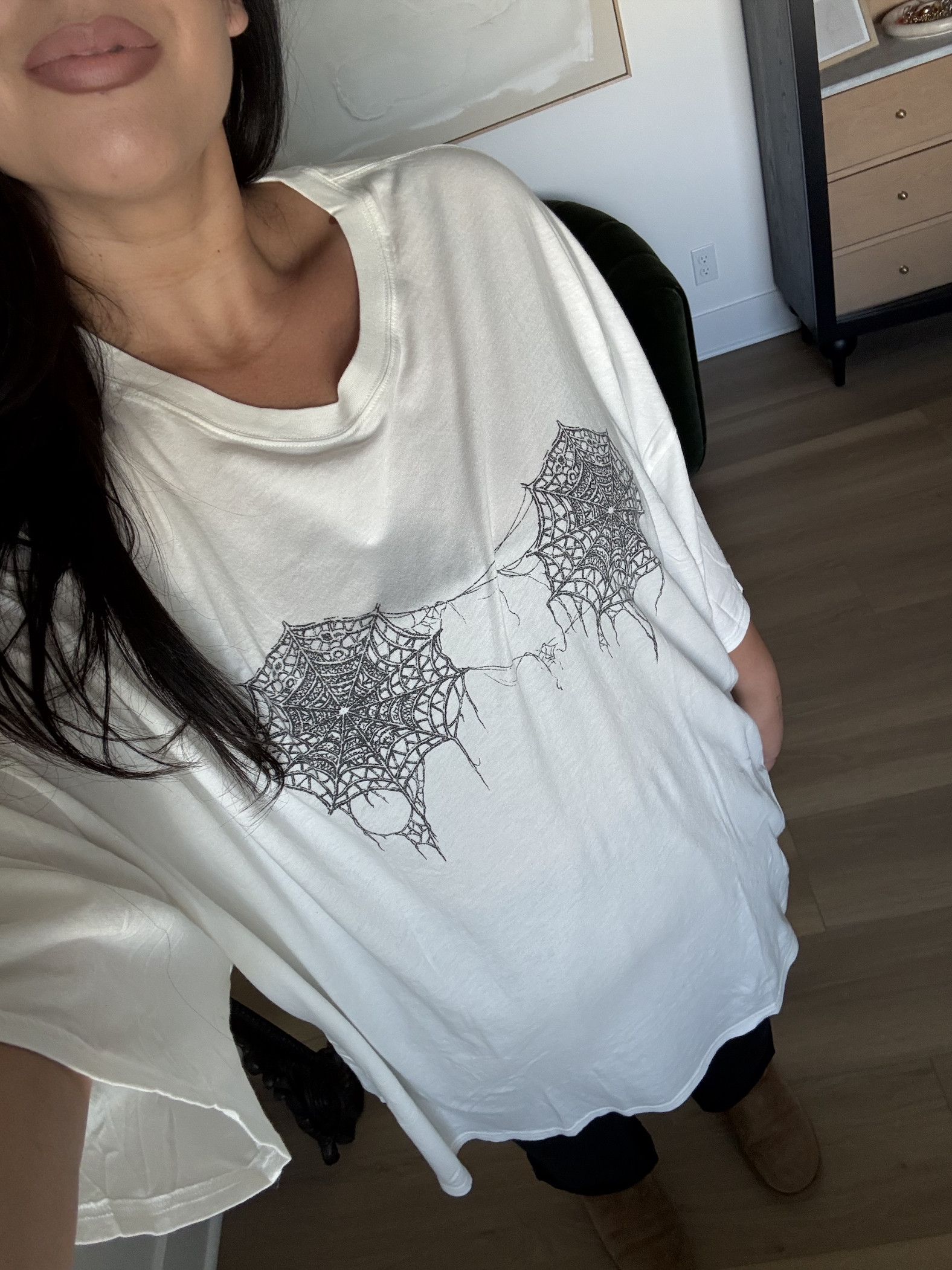 How fun is this Halloween tee! I linked up a couple others I'm loving right now!

Top: XXL

aerie, casual outfits, cozy outfits, fall outfits, mid size outfit ideas for fall, affordable outfits, halloween tee, graphic tee 

 #LTKootd #LTKSeasonal #LTKMidsize