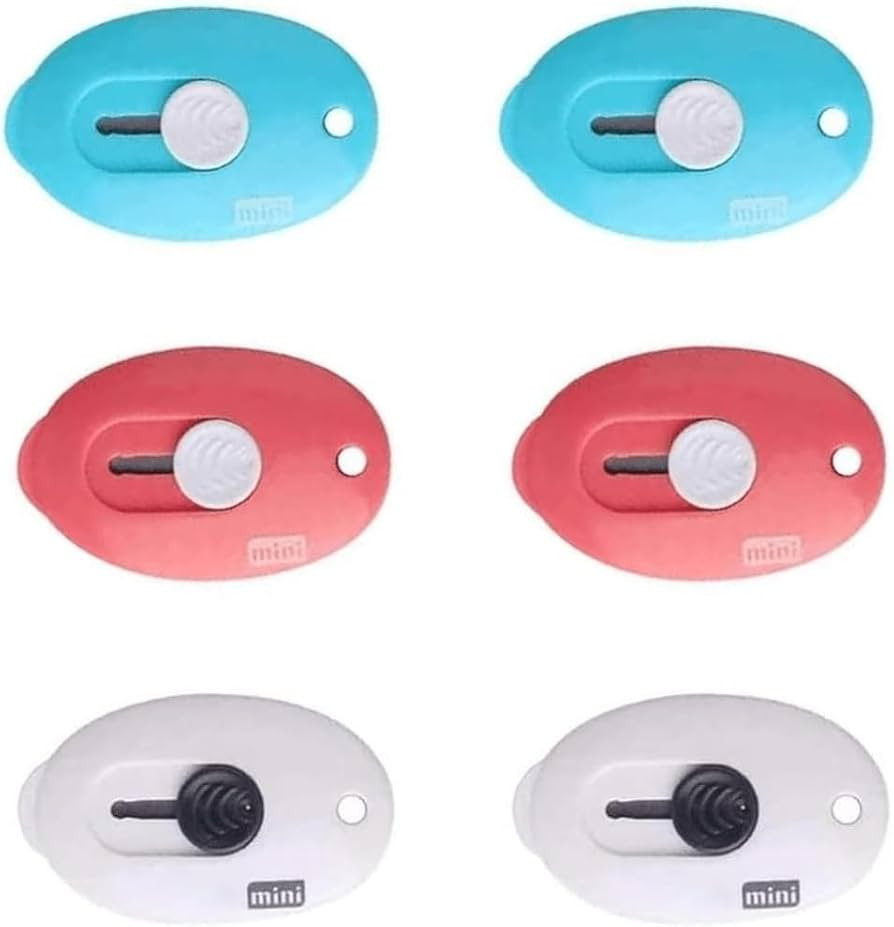 Mini Retractable Utility Knife Box Cutter Letter Opener, Alloy Steel Splicing Knife with Key Chai... | Amazon (US)