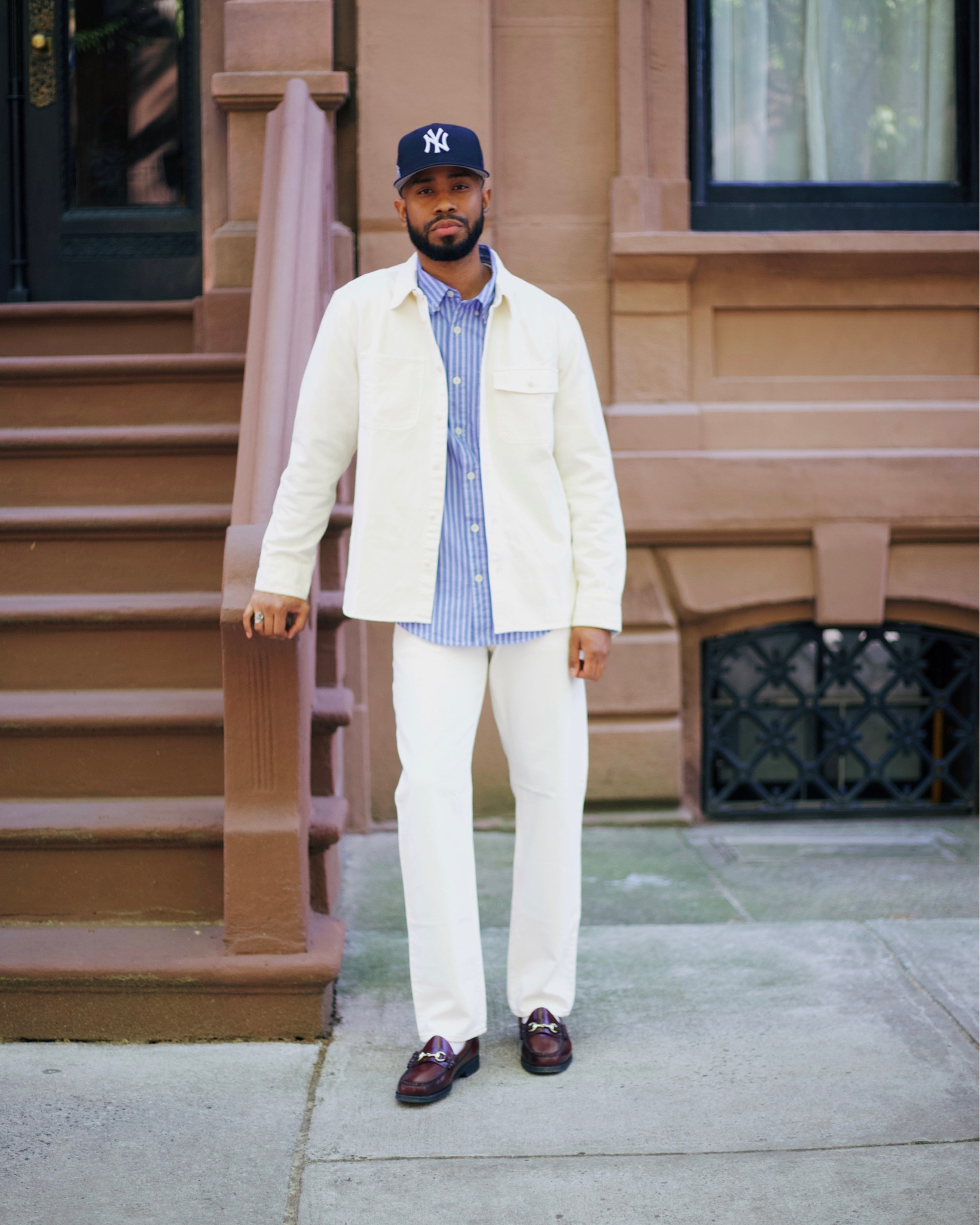 Day party ready in Madewell Men’s! Clean street-style tailored look. So many different ways to style this, with the shirt tucked in, no jacket + no hat, or with the jacket buttoned up. 

#LTKmens #LTKstyletip #LTKSeasonal