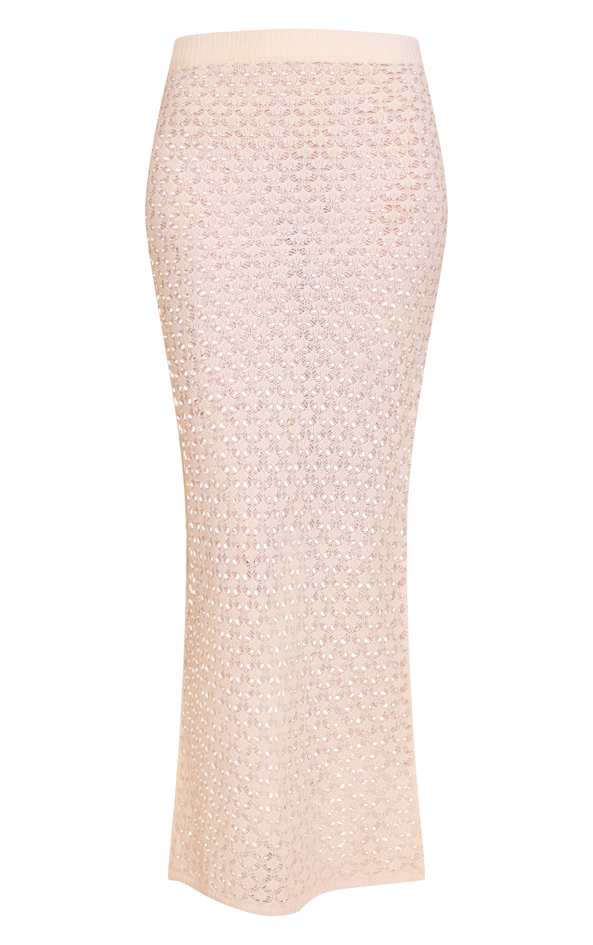 Ecru Crochet Knit Maxi Skirt | PrettyLittleThing US