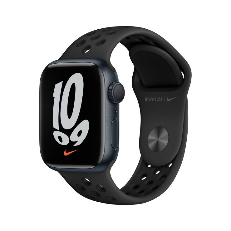 Apple Watch Nike Series 7 GPS, 45mm Midnight Aluminum Case with Anthracite/Black Nike Sport Band | Target