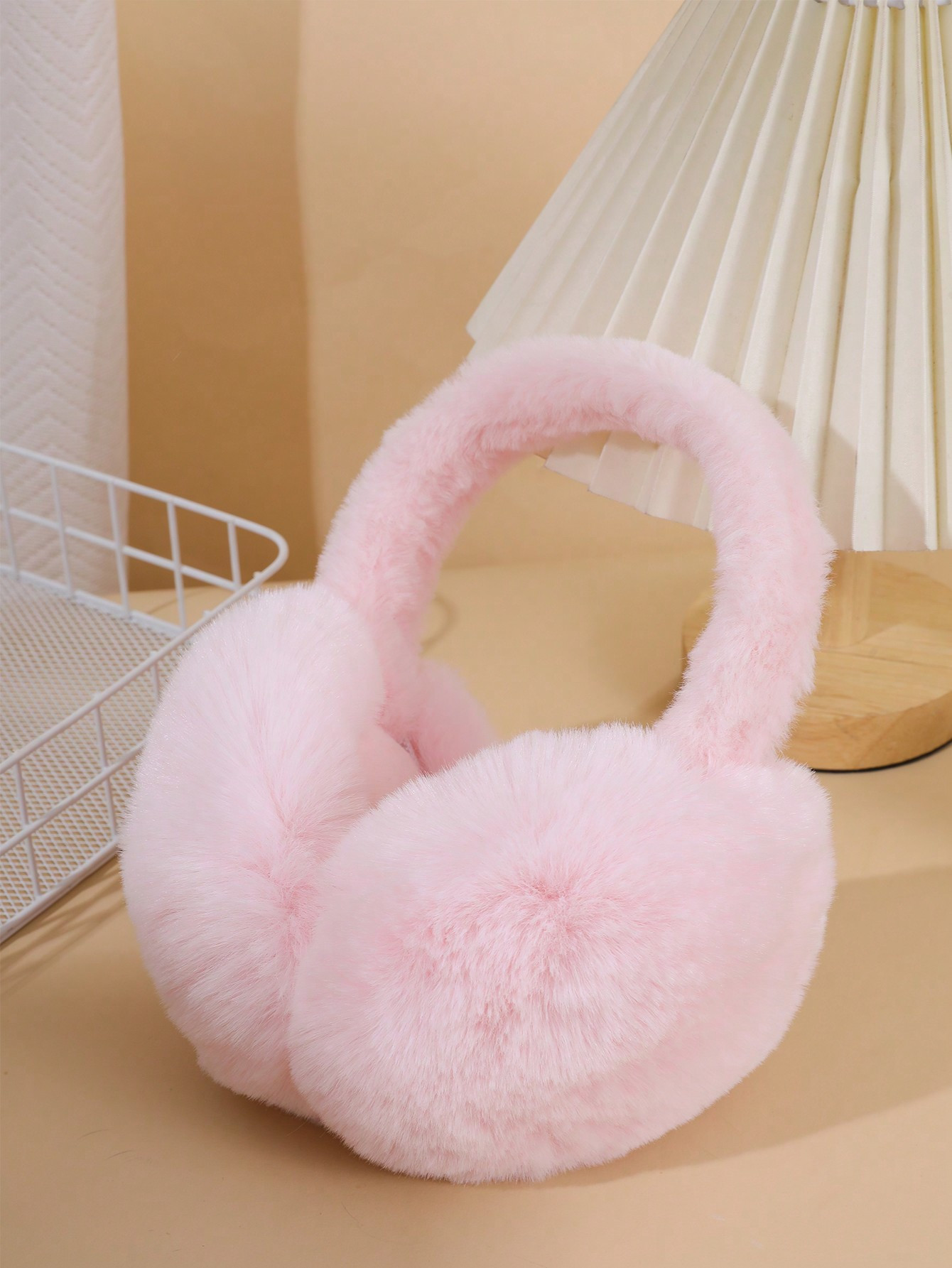 1pc Solid Color Casual Windproof & Thermal Design Ear Muff For Children & Teenagers, Furry & Ador... | SHEIN