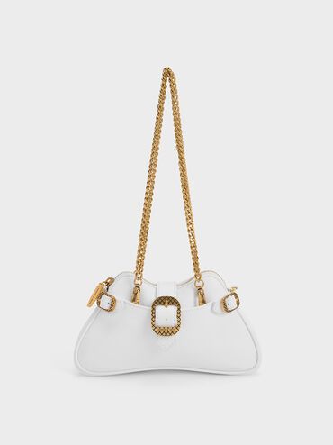 Eilith Chain-Handle Buckled Bag | Charles & Keith US