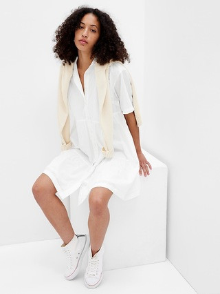 Tiered Mini Shirtdress | Gap (US)
