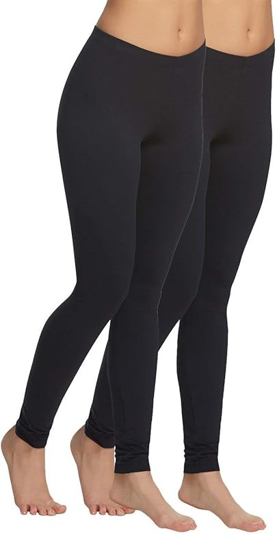 | Velvet Soft Lightweight Leggings | 2 Pack | Amazon (US)
