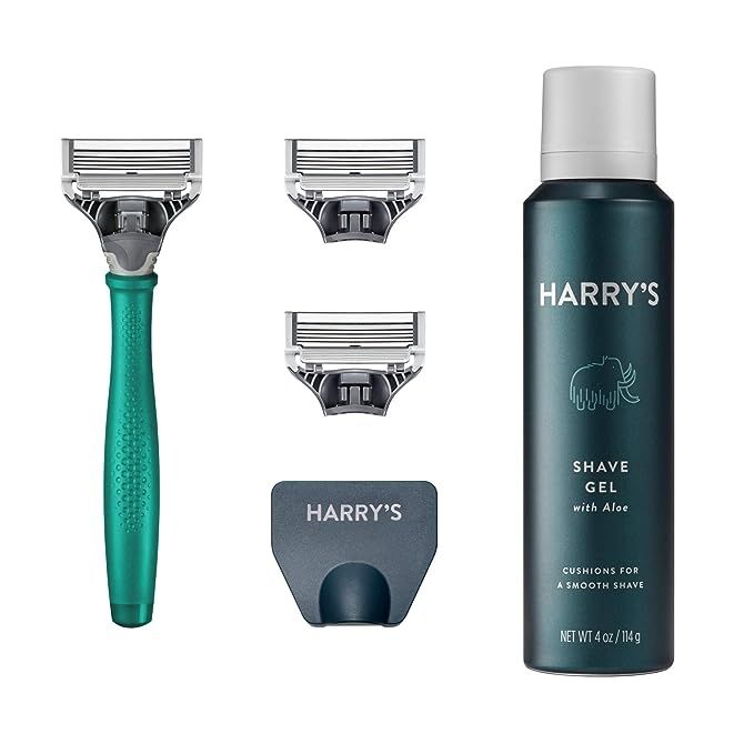 Harry's Razors for Men - Shaving Kit for Men includes a Mens Razor Handle, 3 Razor Blade Refills,... | Amazon (US)