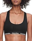 Calvin Klein Women's Regular Modern Cotton Bralette, Black Waistband, M | Amazon (US)